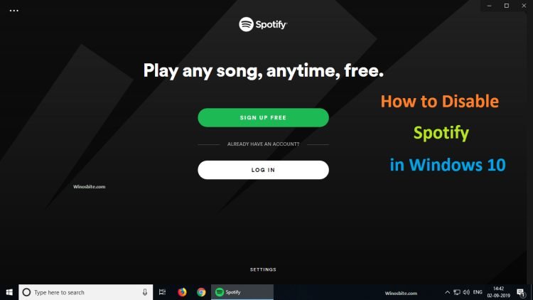 Как отключить Spotify при запуске Windows 10