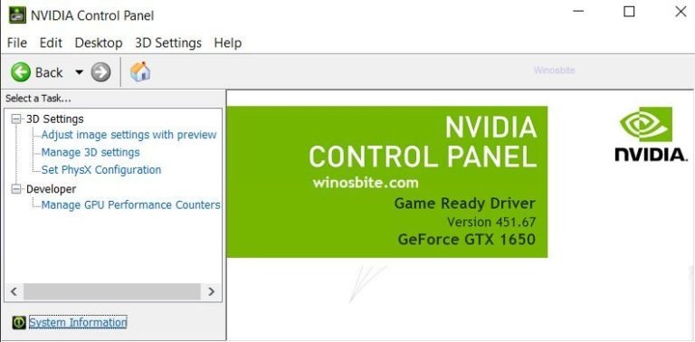 nvidia control panel download windows 10 64 bit