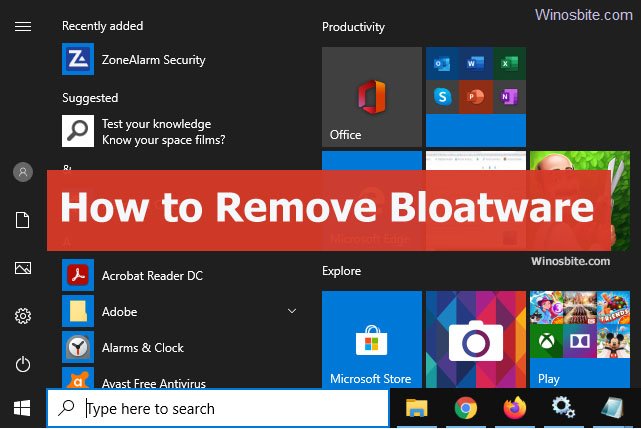 How to Remove Bloatware from Windows 10