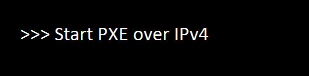 Запустить pxe через ipv4